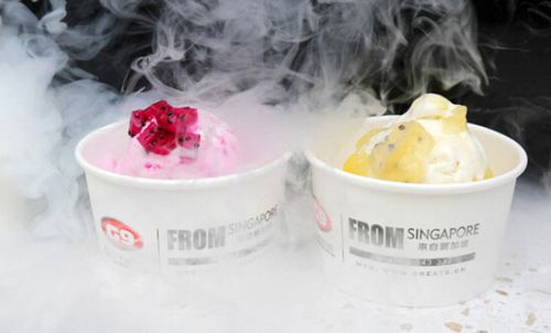 Food frozen ice cream tank liquid nitrogen gas container