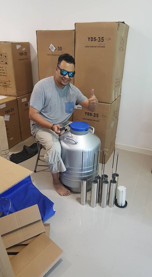 Application of liquid nitrogen dewar flask