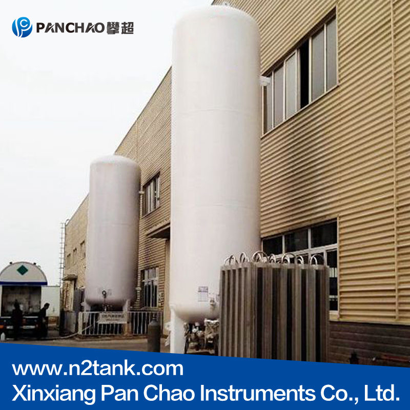 vertical cryogenic liquid storage tank for LIN LOX LAr LNG