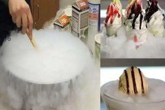 Liquid nitrogen ice cream disrupts the entire 